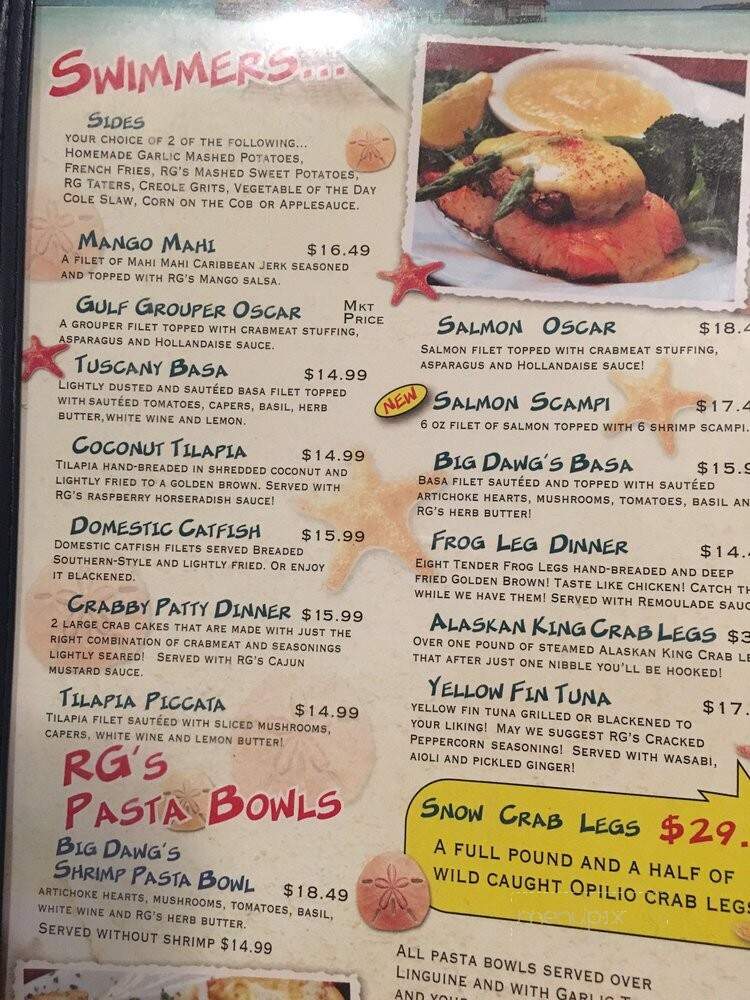 The Roosterfish Grill - Largo, FL menu_pic