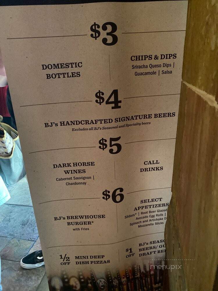 BJ's Restaurant & Brewery - Peoria, AZ menu_pic
