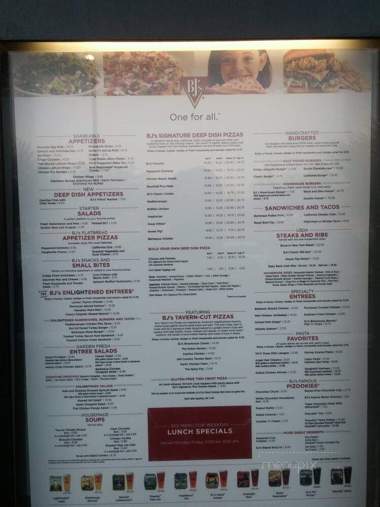 BJ's Restaurant & Brewery - Peoria, AZ menu_pic