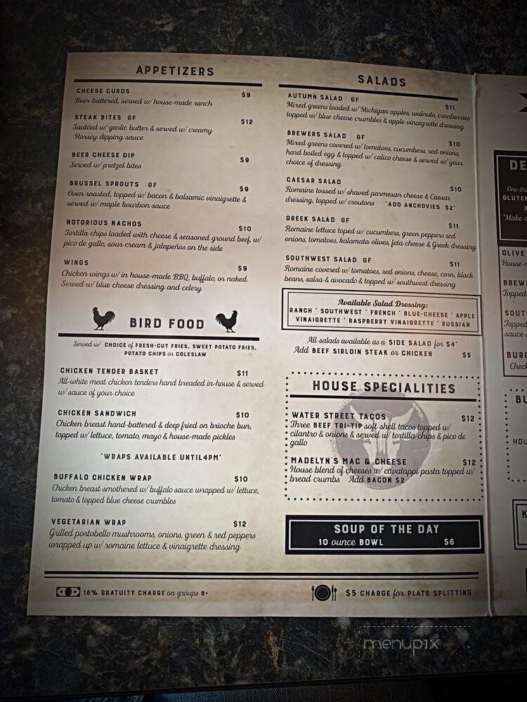 Schaendorf Brewing Company - Allegan, MI menu_pic