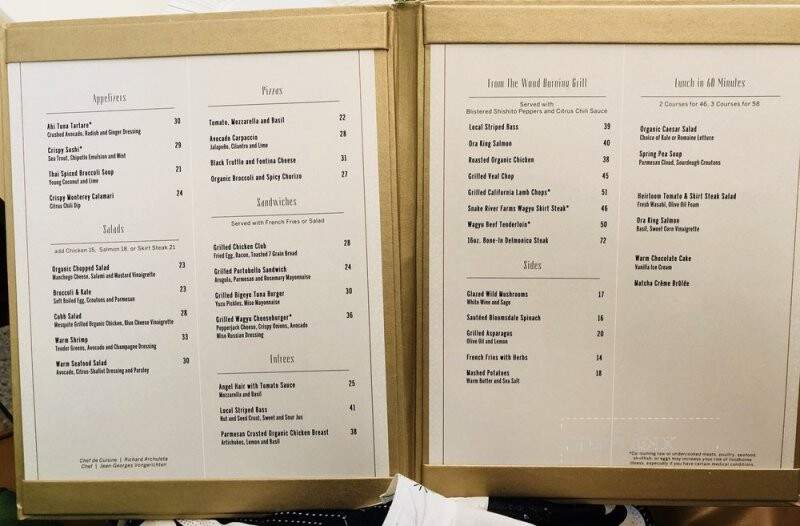 Jean-Georges Beverly Hills - Beverly Hills, CA menu_pic
