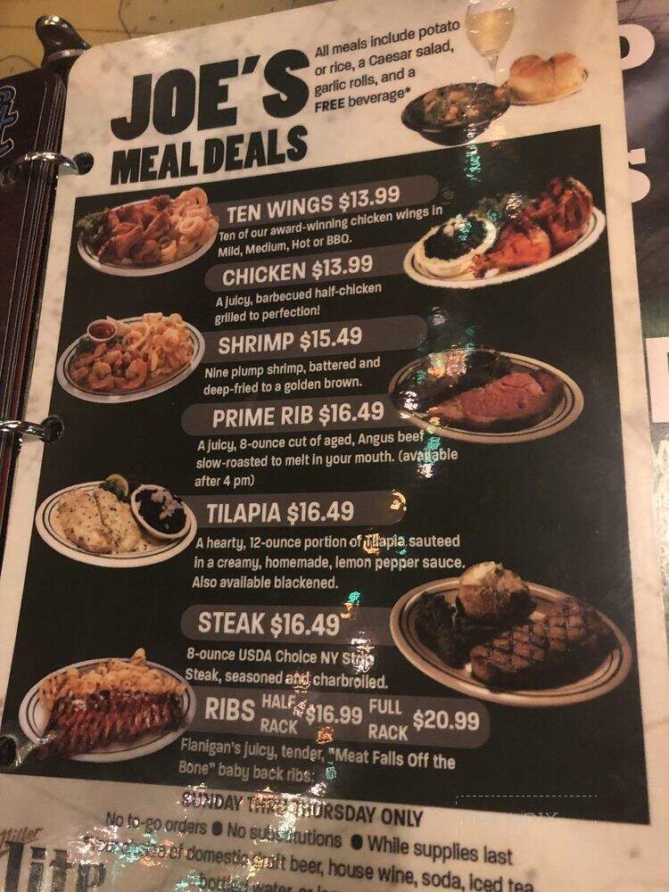 Flanigan's Piranha Pat's - Pompano Beach, FL menu_pic