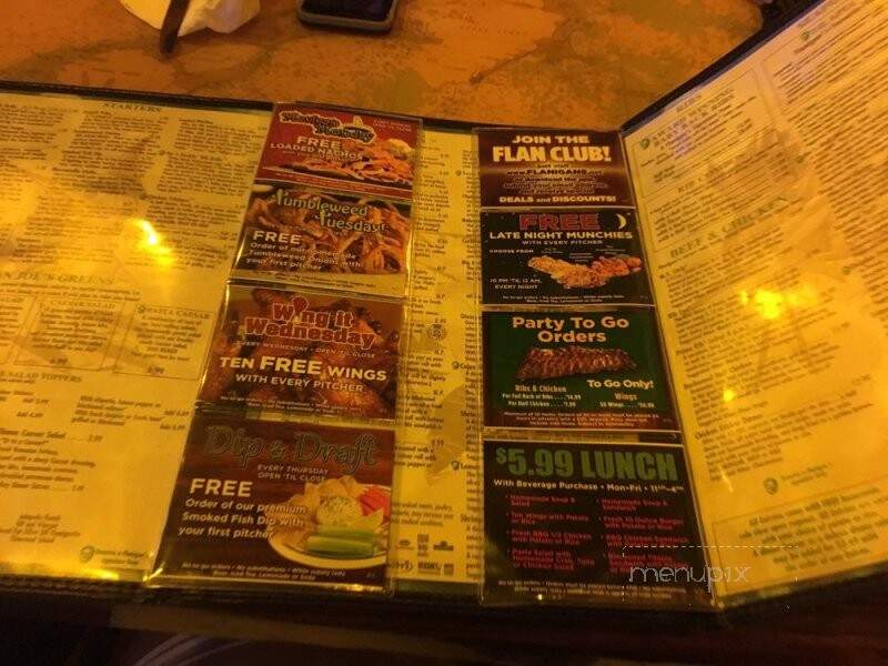 Flanigan's Piranha Pat's - Pompano Beach, FL menu_pic