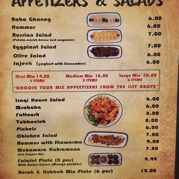 Kahramana Restaurant - Upland, CA menu_pic