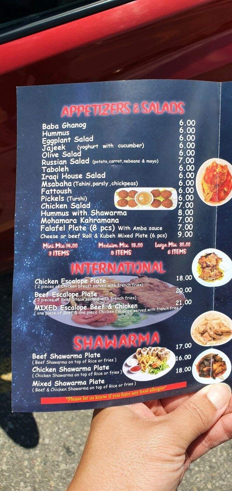 Kahramana Restaurant - Upland, CA menu_pic
