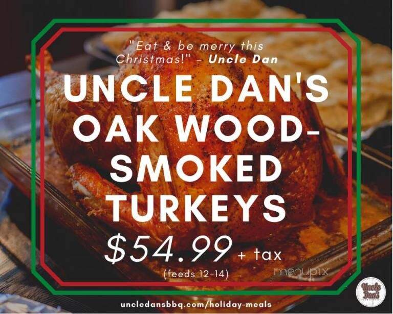 Uncle Dan's Barbecue - Waco, TX menu_pic