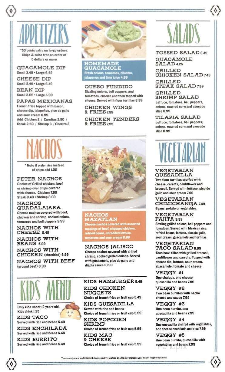 Mazatlan Mexican Restaurant - Joelton, TN menu_pic