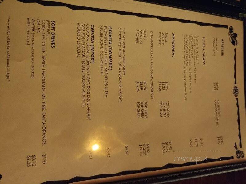 Habanero's Mexican Grill - Bessemer, AL menu_pic