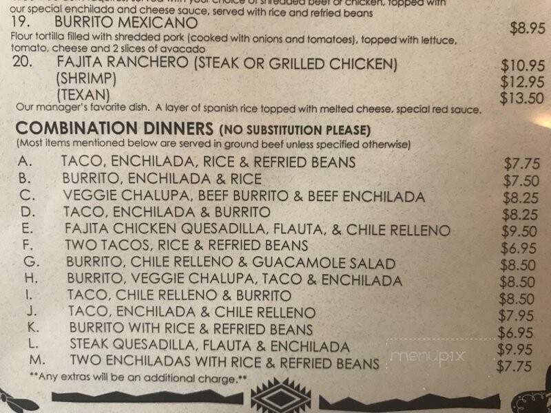 Habanero's Mexican Grill - Bessemer, AL menu_pic