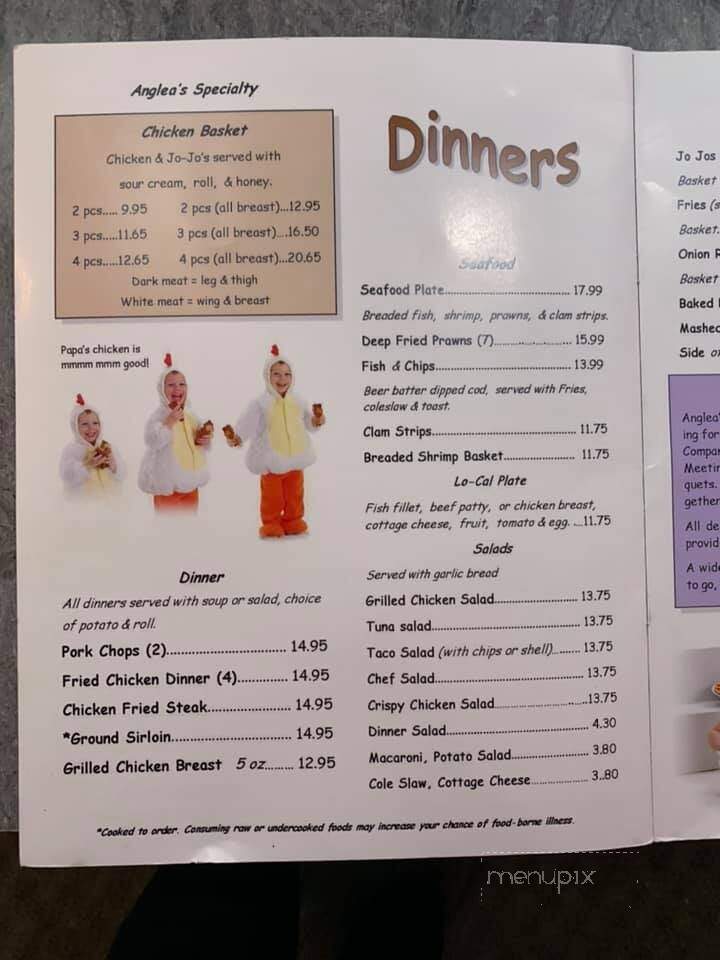 Angleas Restaurant - Tacoma, WA menu_pic