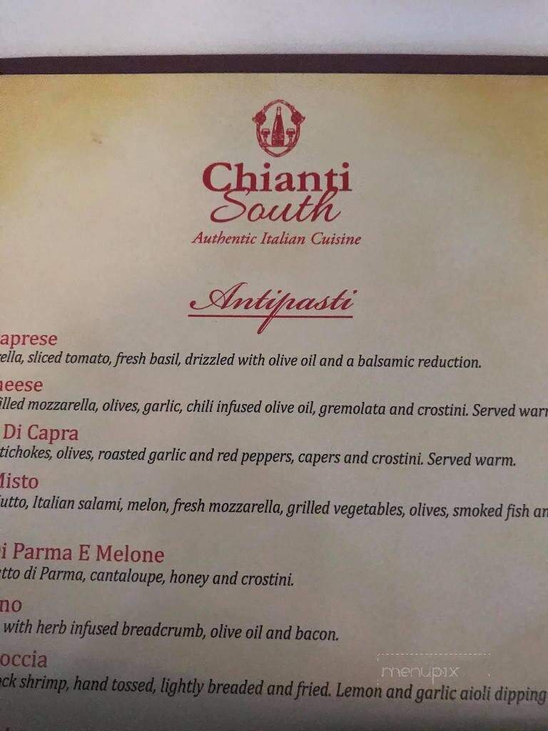 Chianti South - North Myrtle Beach, SC menu_pic