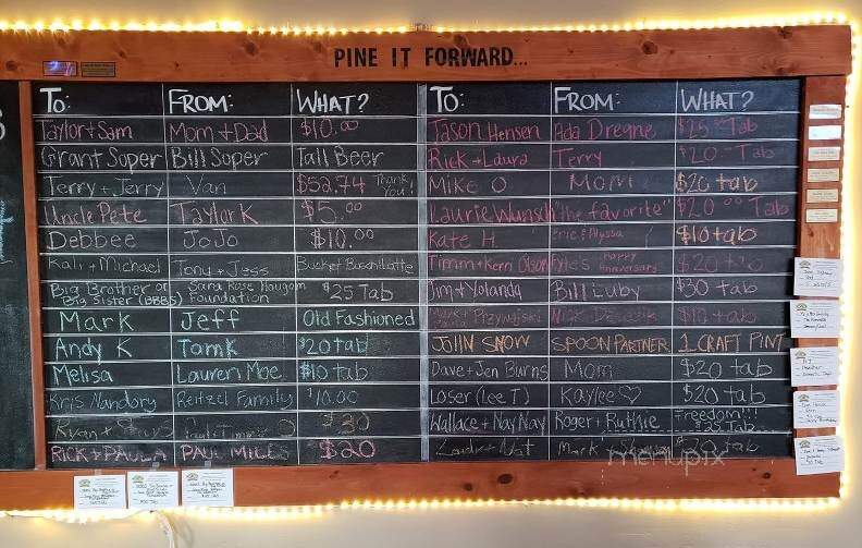 Red Pines Bar & Grill - Onalaska, WI menu_pic