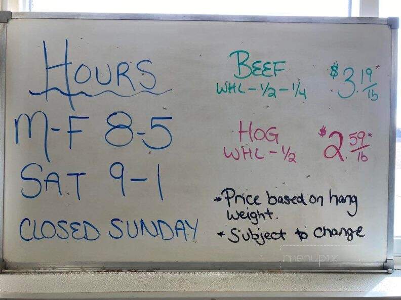 Pernat-Haase Meats - Juneau, WI menu_pic