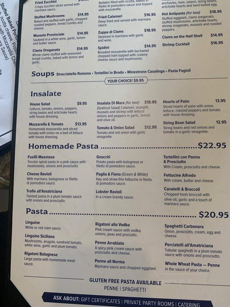 Aldo's Italian Restaurant - Wyckoff, NJ menu_pic