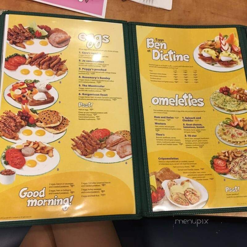 Cora Breakfast & Lunch - Richmond, BC menu_pic