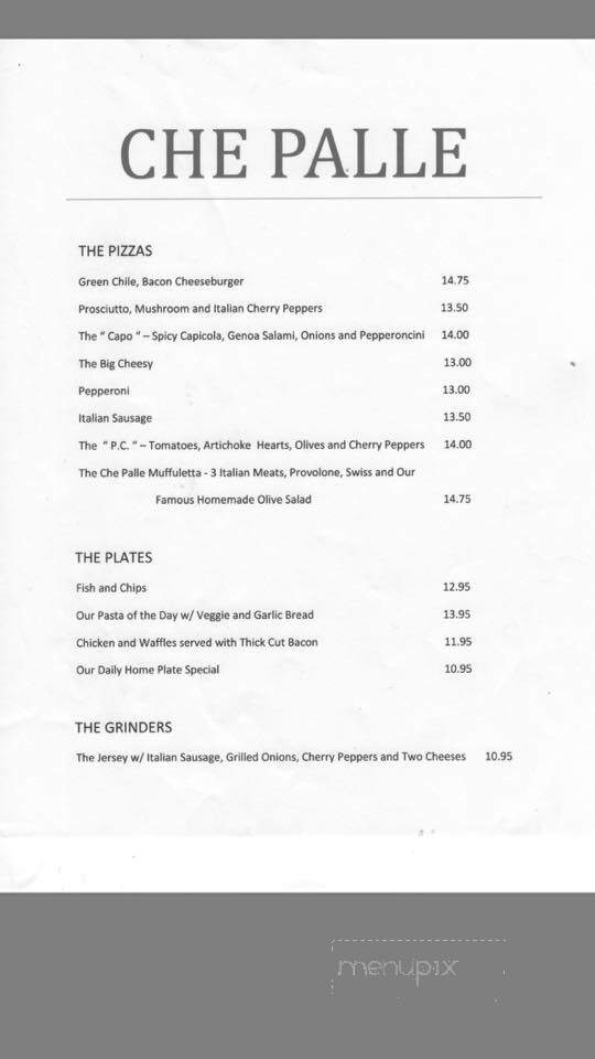 Che Palle - Capitan, NM menu_pic