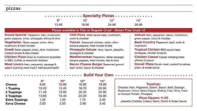 Roger's Drive-In Restaurant - Rimbey, AB menu_pic
