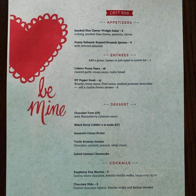 Lost Roo - Long Beach, WA menu_pic
