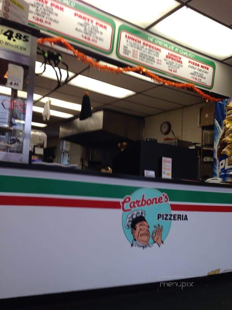 Carbone's Pizzeria - Alden, NY menu_pic