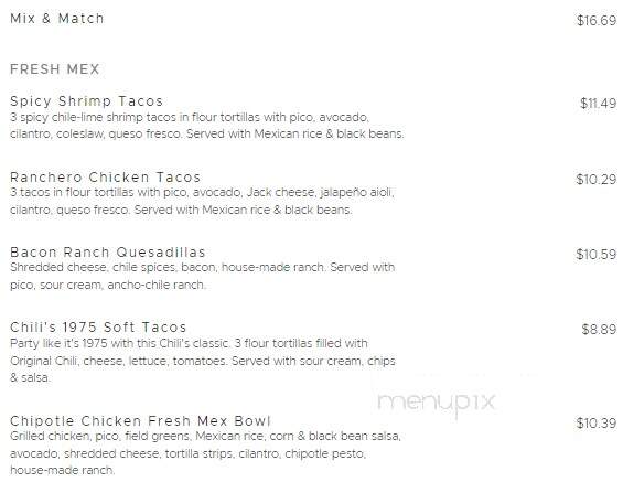 Chili's - Russellville, AR menu_pic
