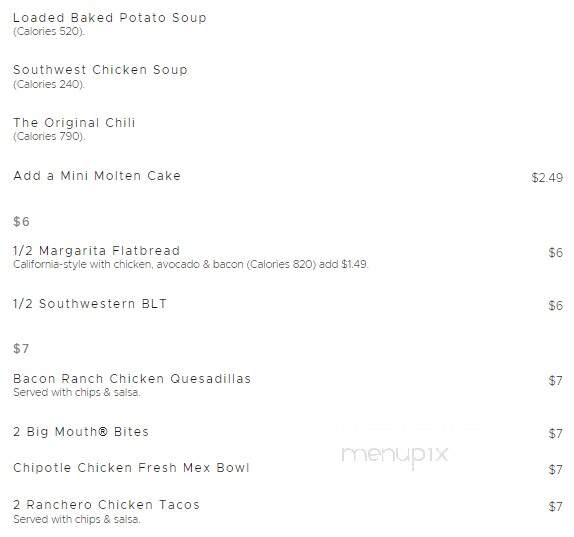 Chili's - Russellville, AR menu_pic