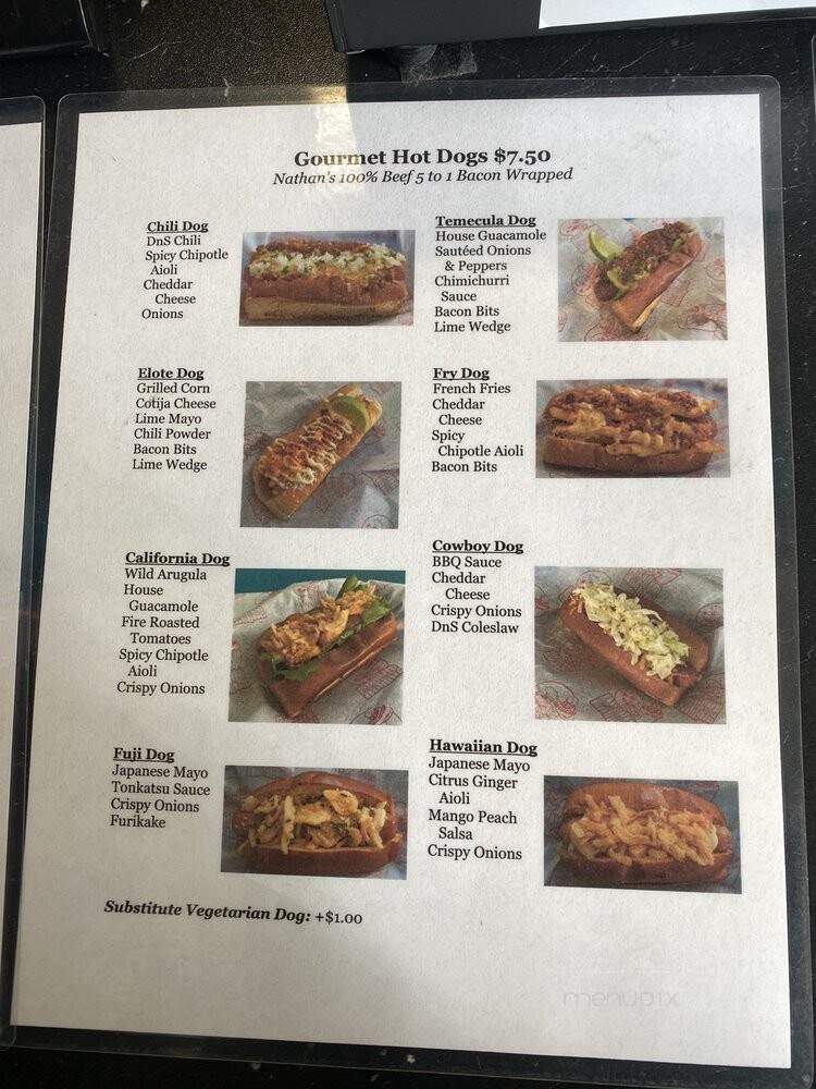 Dog n Suds - Temecula, CA menu_pic