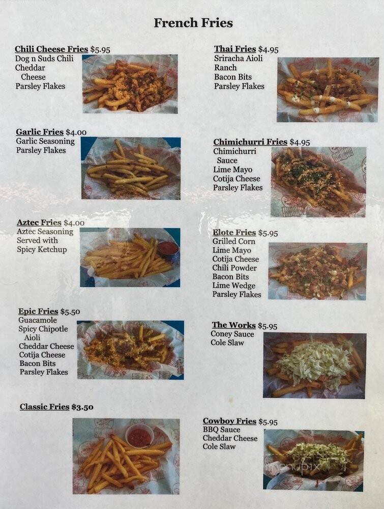 Dog n Suds - Temecula, CA menu_pic