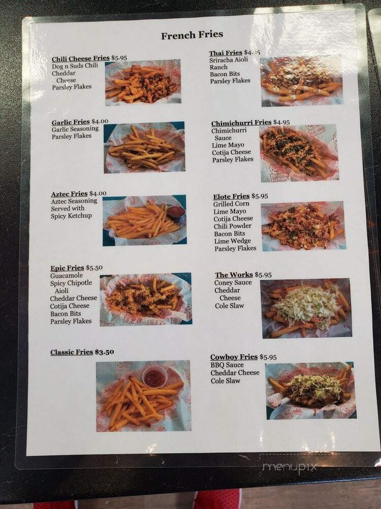 Dog n Suds - Temecula, CA menu_pic
