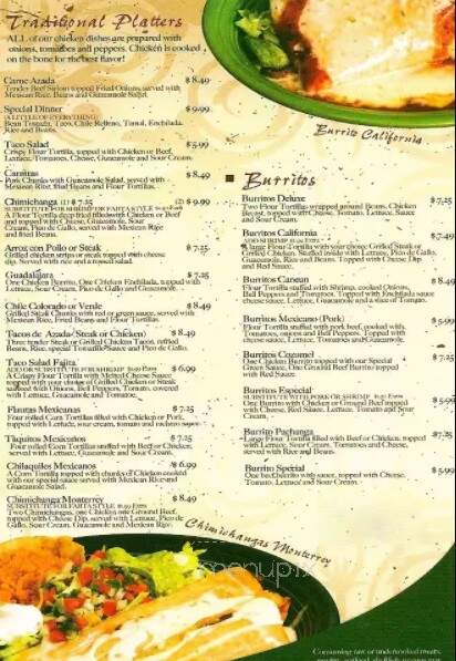 The Flint - Albany, GA menu_pic