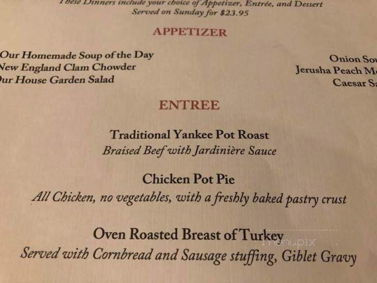 Wayside Inn - Sudbury, MA menu_pic