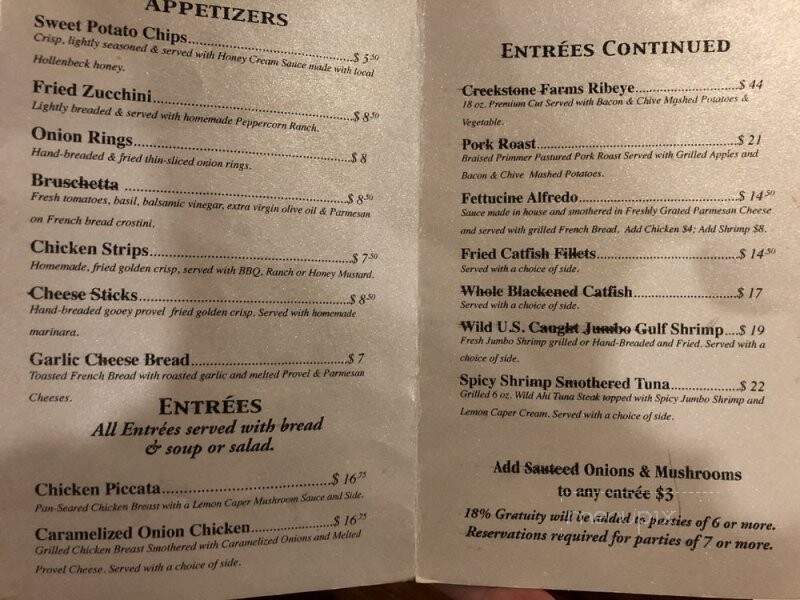 Sebree's Restaurant - Greentop, MO menu_pic