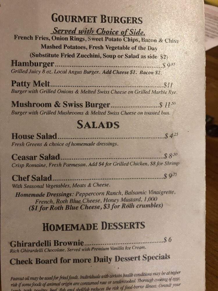 Sebree's Restaurant - Greentop, MO menu_pic
