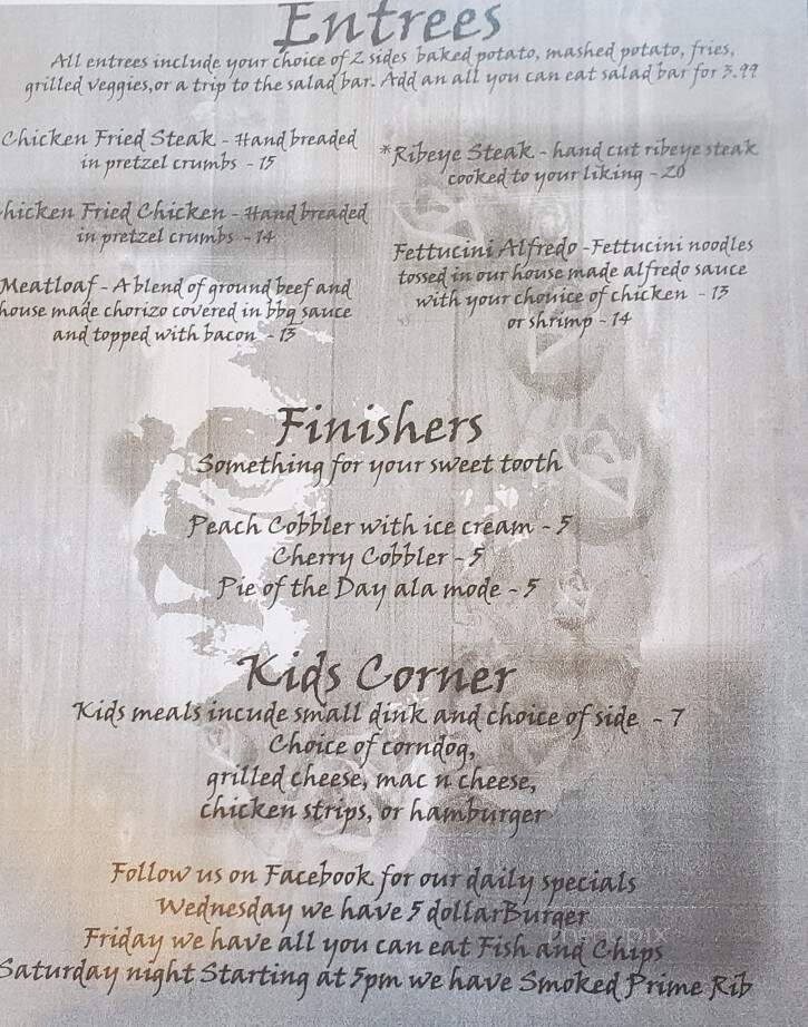 Bernie's Kitchen - Elizabeth, CO menu_pic