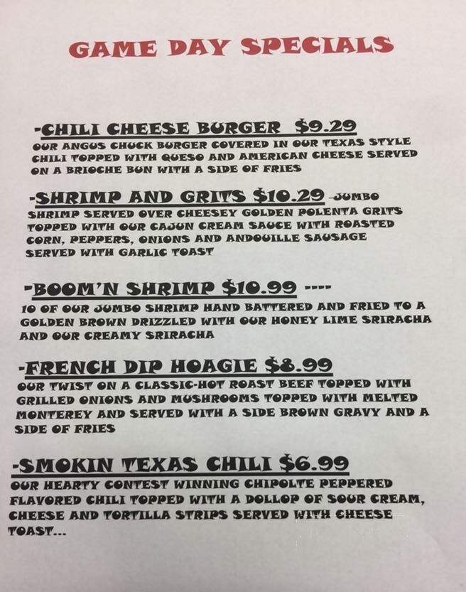 Wild Wing Cafe - Lawrenceville, GA menu_pic