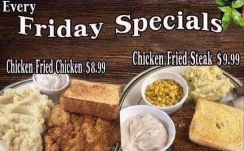 Hurricane Restaurant - Anahuac, TX menu_pic