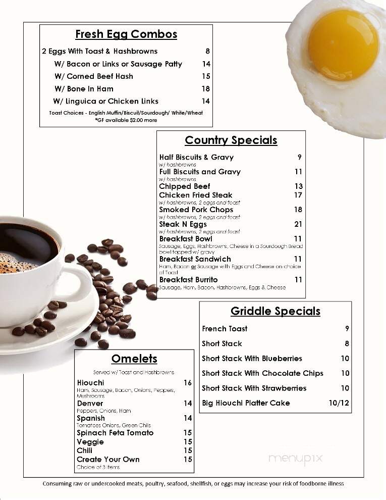 Hiouchi Cafe - Crescent City, CA menu_pic