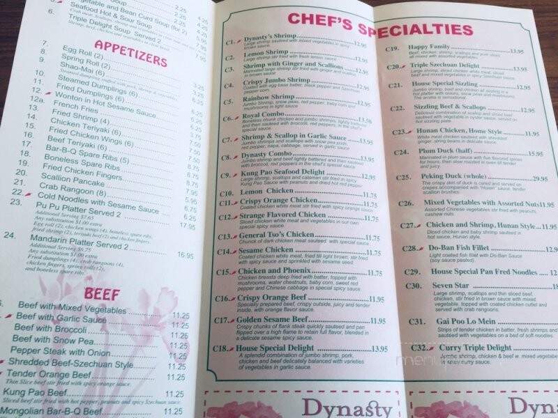 Dynasty Chinese Restaurant - Southbridge, MA