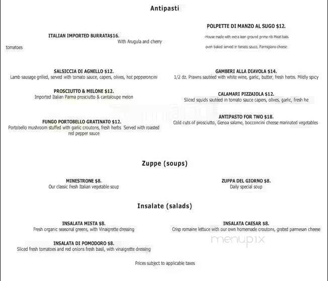 Portobello Restaurant - Burnaby, BC menu_pic