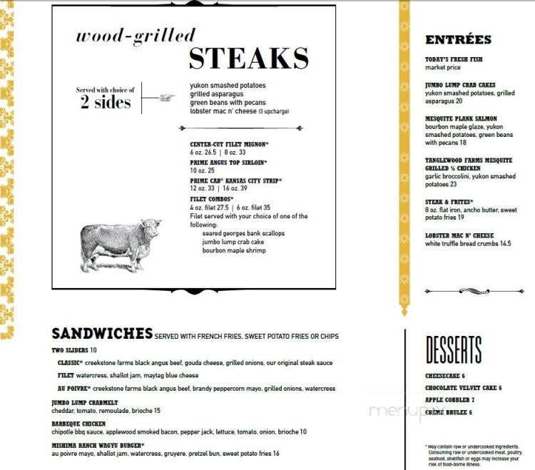 J Gilbert's Wood-Fired Steaks - Glastonbury, CT menu_pic
