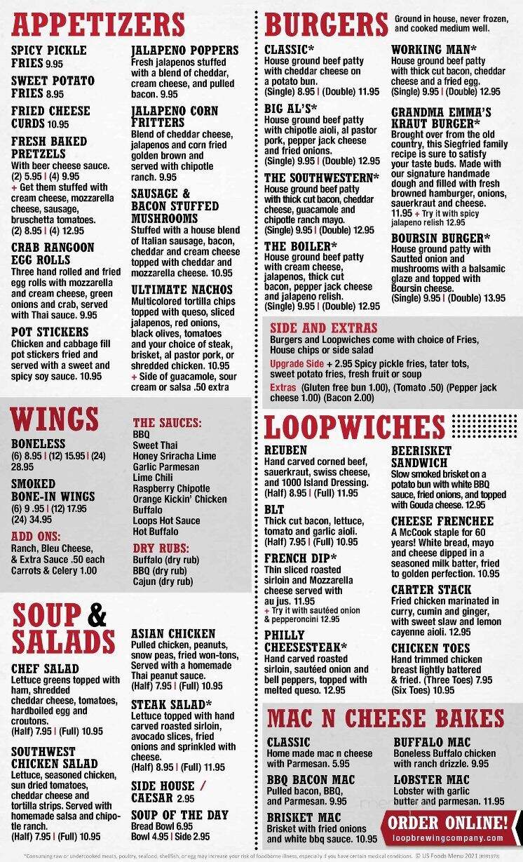 Loop Brewing Company - McCook, NE menu_pic
