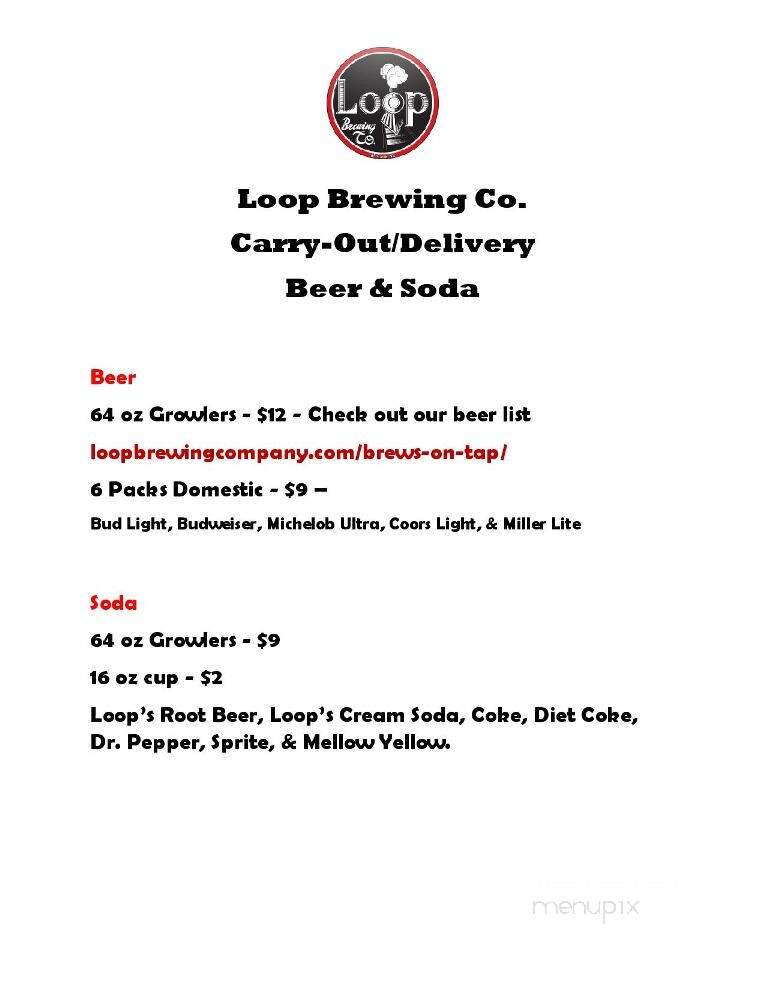 Loop Brewing Company - McCook, NE menu_pic