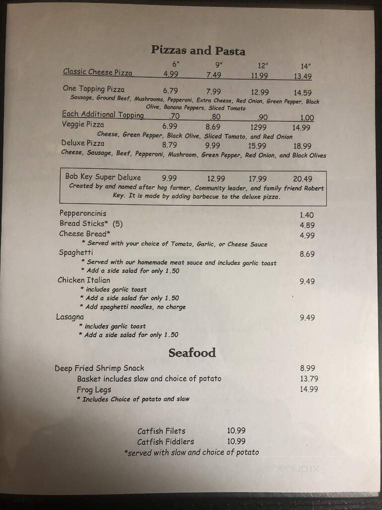 Dick Clarks Drive In - Princeton, IN menu_pic