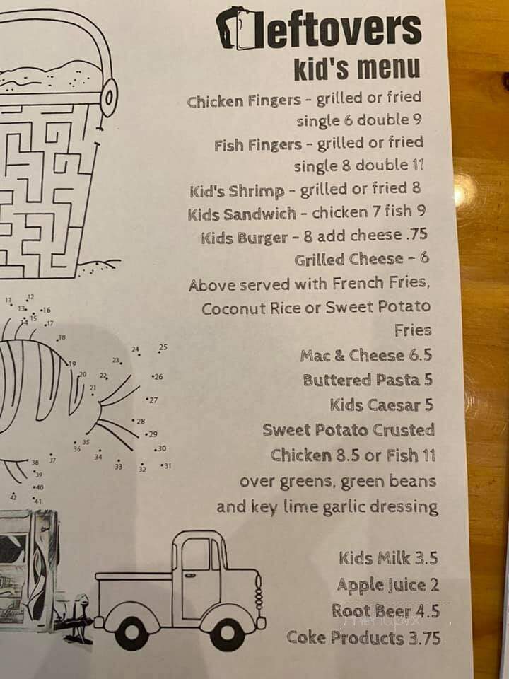 Leftovers Cafe - Jupiter, FL menu_pic
