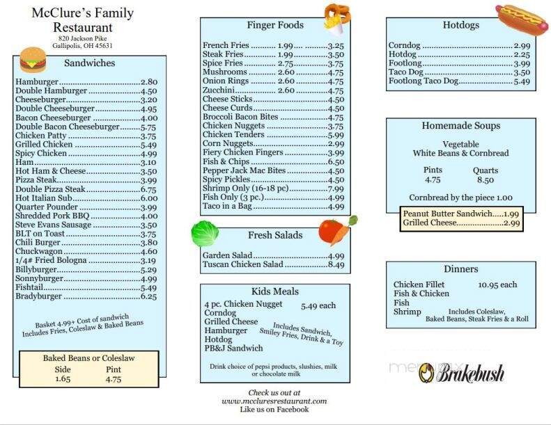 McClure's Family Restaurant - Gallipolis, OH