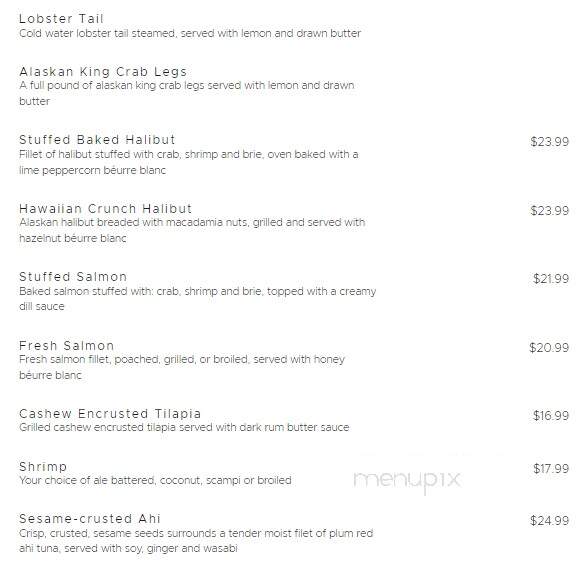 Sandpiper Restaurant & Lounge - Pocatello, ID menu_pic