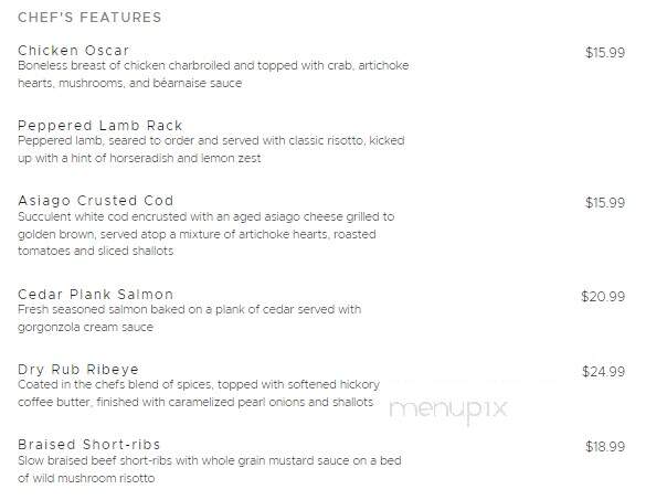 Sandpiper Restaurant & Lounge - Pocatello, ID menu_pic