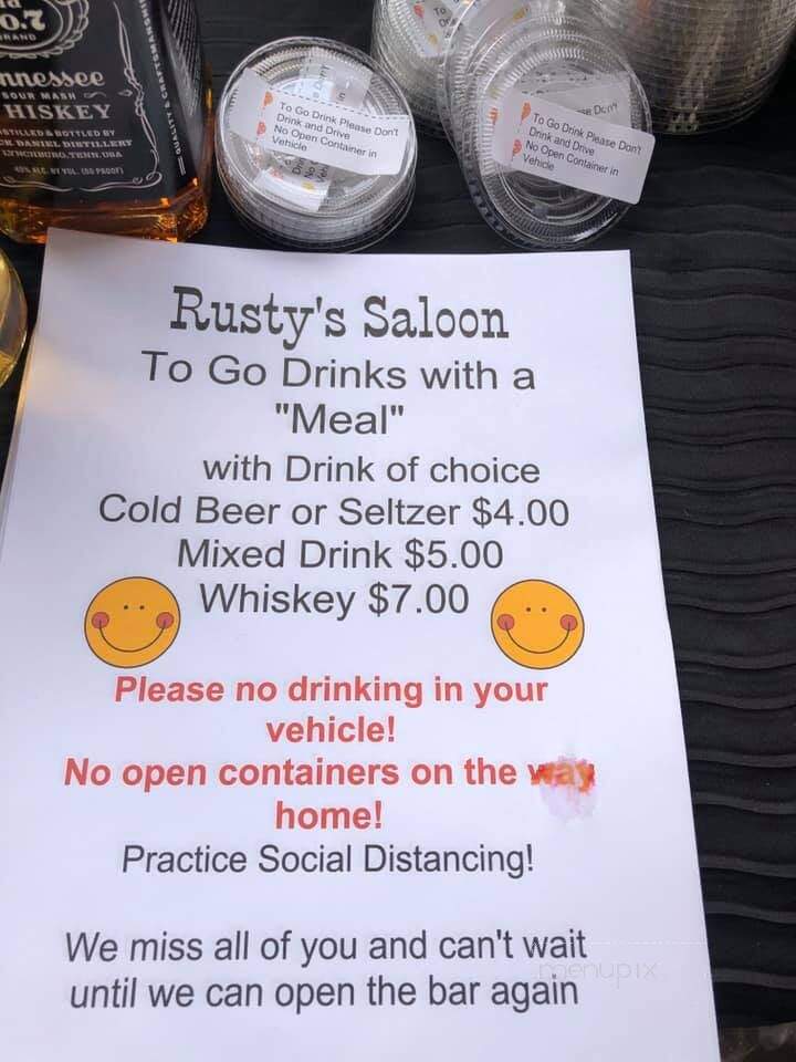 Rusty's Saloon & Grill - Bishop, CA menu_pic