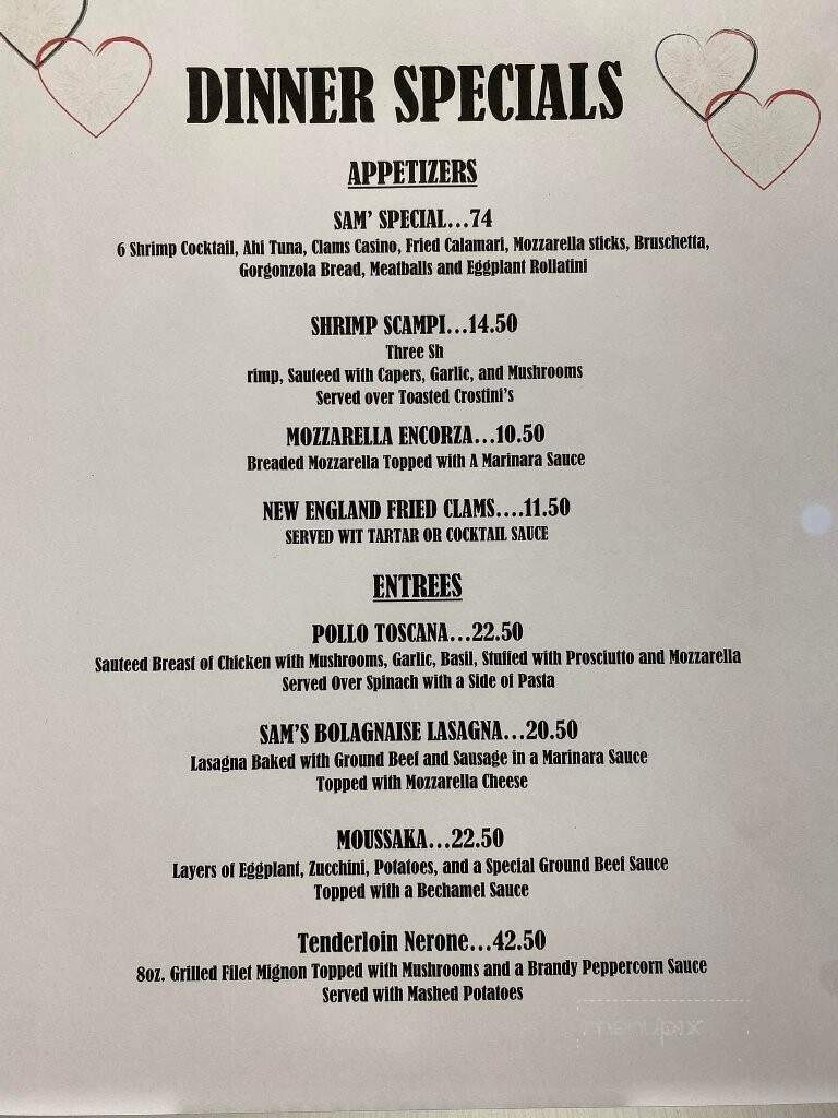 La Notte Waterside Grille - Windsor, CT menu_pic