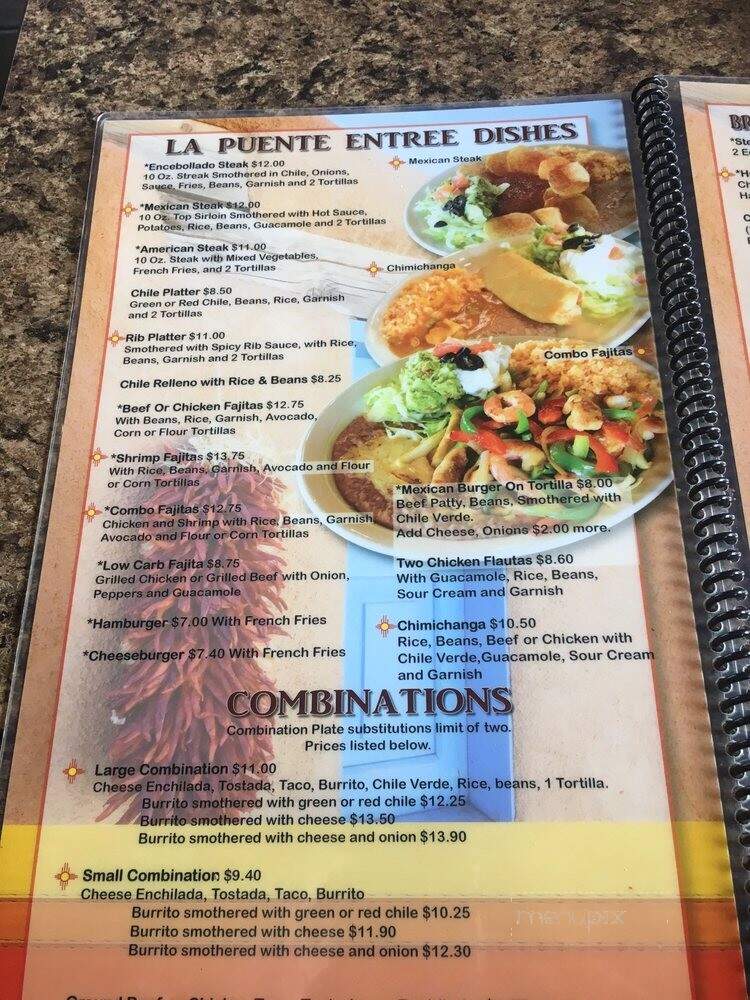 La Puente - Taylorsville, UT menu_pic