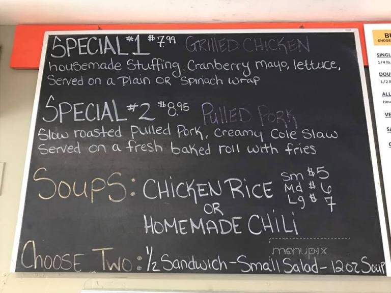 Buddy's Famous Burgers - Montpelier, VT menu_pic